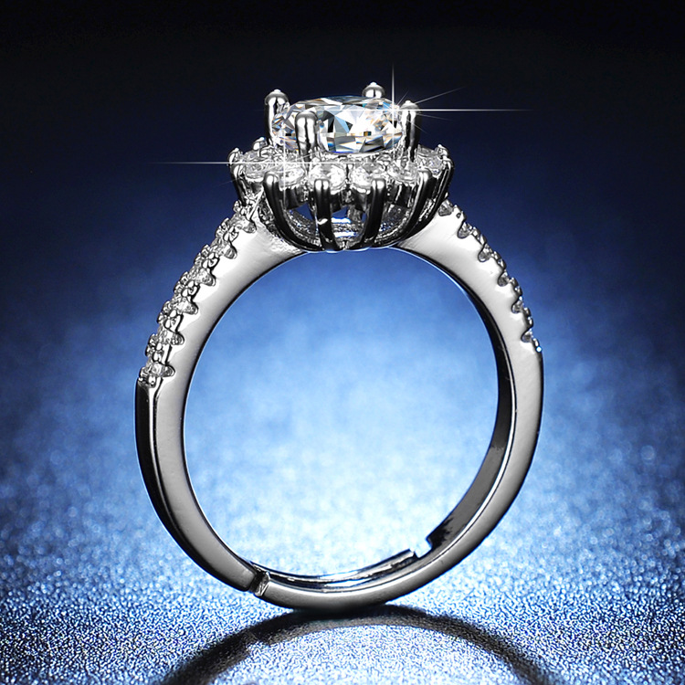 Moissanite Ring For Women Sunf - огляд і ціна Moissanite Engagement Ring 1 Carat