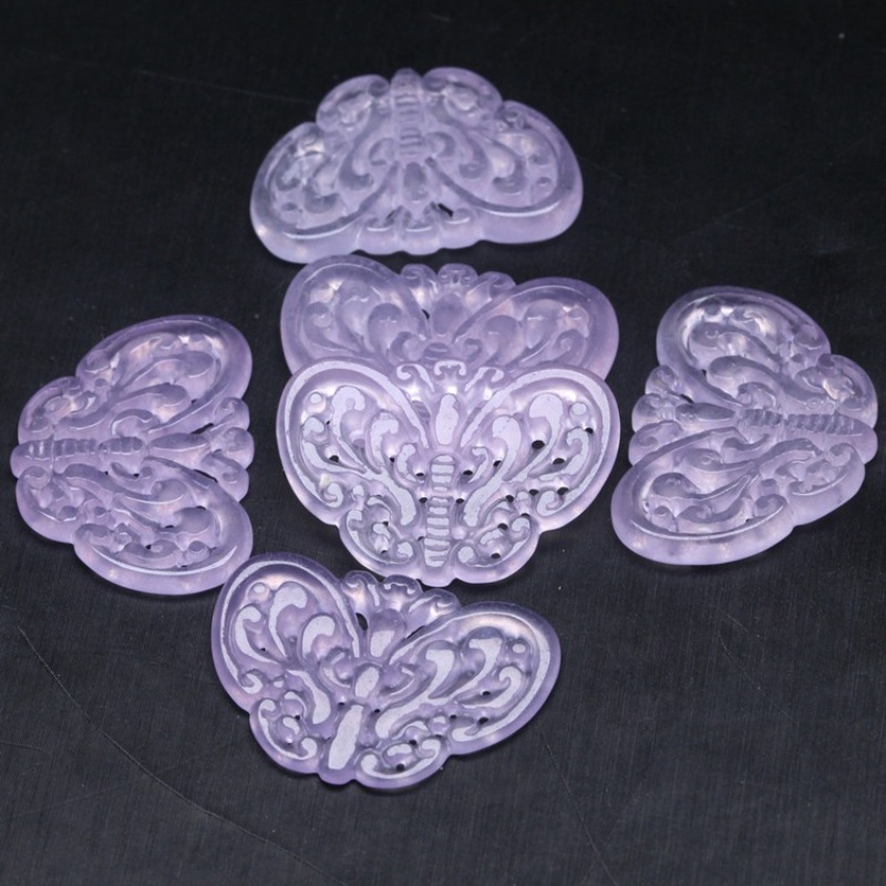 2pc Natural Purple Jade Hollow - огляд і ціна Necklaces