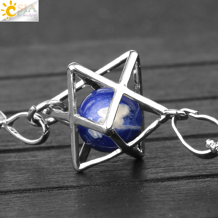 CSJA Reiki Natural Stone Penda - огляд і ціна Crystal Pendant Necklace Natural Stone