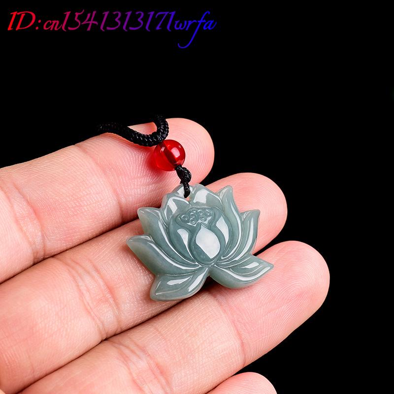 Myanmar Jadeite Lotus Pendant  - огляд і ціна Necklaces